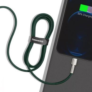 Кабель Baseus Cafule Metal USB - Lightning (M/M), 2.4A, 1 м Black (6953156202245) [604186]