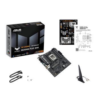 Материнcька плата ASUS TUF GAMING A620AM-PLUS WIFI sAM5 A620 4xDDR5 HDMI DP Wi-Fi BT mATX (90MB1MZ0-M0EAY0) [111885]