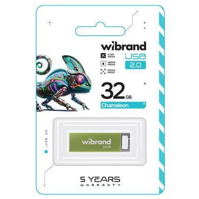 Флеш-накопичувач Wibrand USB 2.0 Chameleon 32Gb Light Green (WI2.0/CH32U6LG) [802961]
