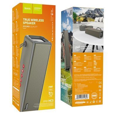Портативна колонка HOCO HC3 Bounce sports wireless speaker Gray (6931474741646) [806322]