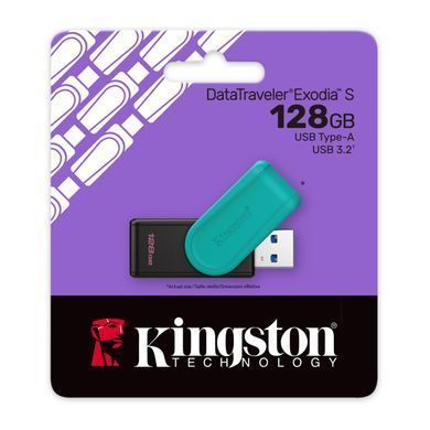 Flash Drive Kingston DTXS 128GB USB 3.2 Gen 1 DataTraveler Exodia S (DTXS/128GB) [202210]