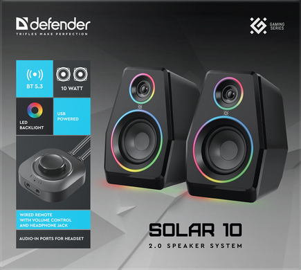 Акустика Defender Solar 10 10Вт (65940) [203817]