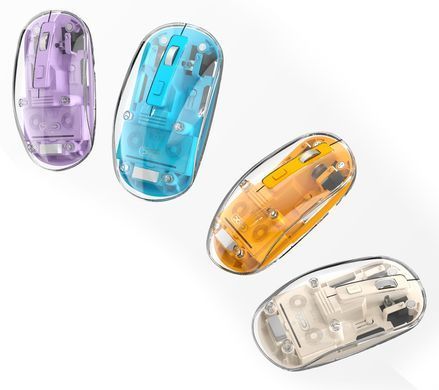 Миша XO M12 Bluetooth wireless transparent White (M12 White) [202531]