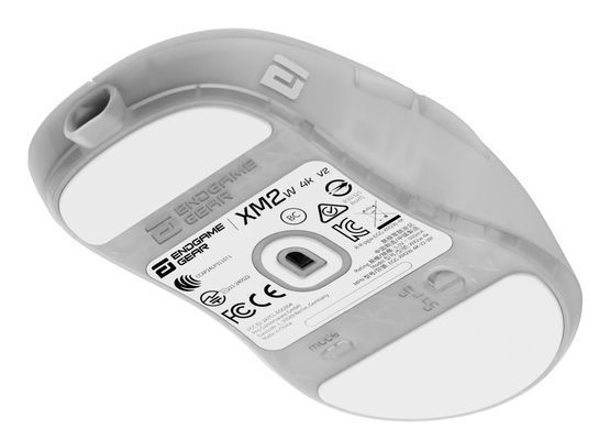 Миша ігрова бездротова Endgame Gear XM2w 4k v2, білий (прозорий) (PGW-EG-MOU-082) [503876]
