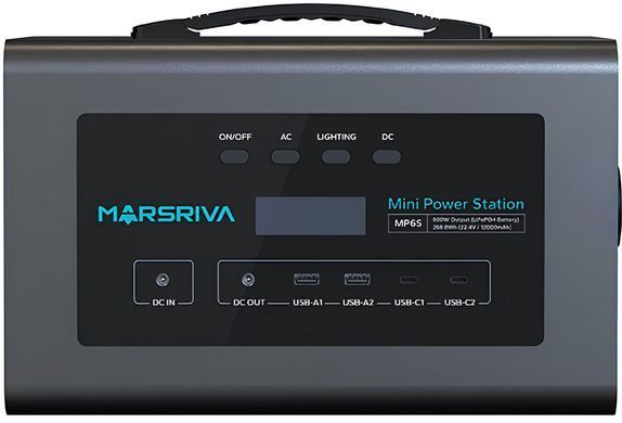 Зарядна станція Marsriva MP6S (268.8 Вт/г) 600W LiFePO4 (MP6S_MARSRIVA) [400656]