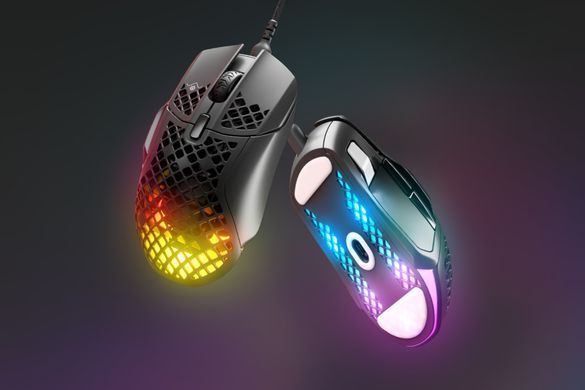Мишка SteelSeries Aerox 5, RGB, 18000dpi., 9кн., чорна (62401) [401286]