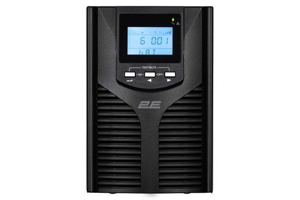 Джерело безперебійного живлення 2E OD2000, 2000VA/1800W, LCD, USB, 3xSchuko (2E-OD2000) [102994]