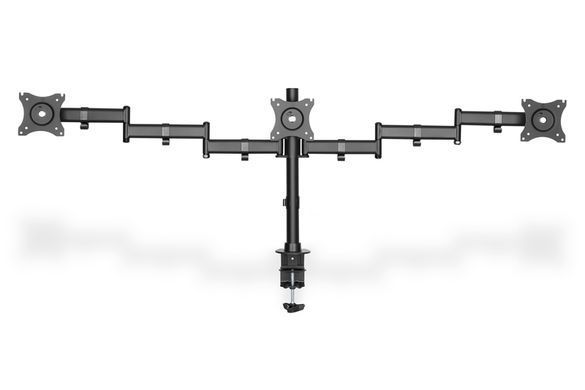 Кріплення DIGITUS Triple Monitor Clamp, 15-27", з нахилом, поворотом (DA-90362) [17001]