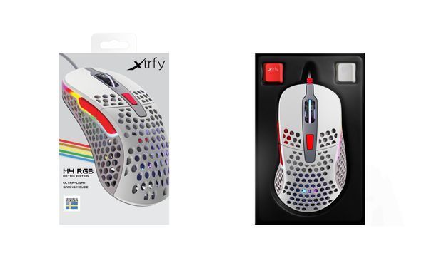 Миша Xtrfy M4, USB-A, RGB, Retro (XG-M4-RGB-RETRO) [103944]
