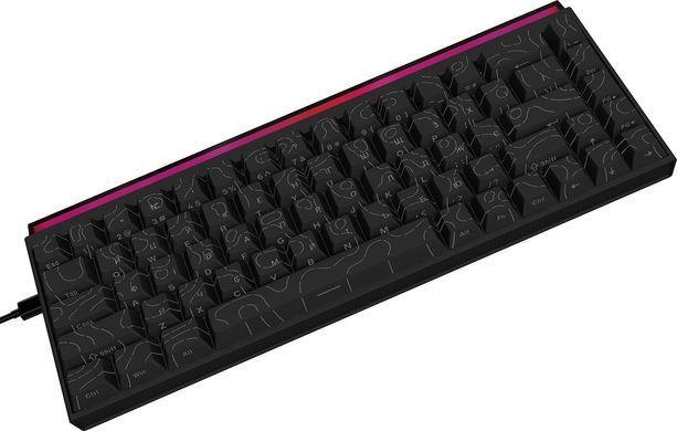 Клавіатура Ajazz NK68 Red Switch Black USB-C (NK68-R-S-B) [619312]