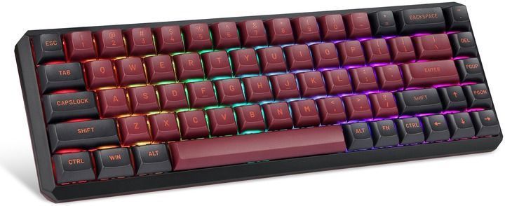 Клавіатура бездротова Motospeed Darmoshark K5 Gateron Red Red-Black (dmk5rbgr) [606018]