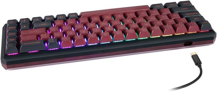 Клавіатура бездротова Motospeed Darmoshark K5 Gateron Red Red-Black (dmk5rbgr) [606018]