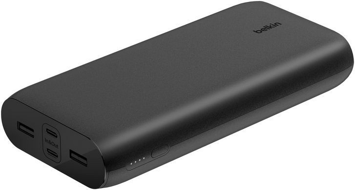 Акумулятор портативний літій-іонний Power Bank Belkin 26000мА&middot;год, 32Вт, USB-A/USB-C PD PPS, чорний (BPB016BTBK) [108438]