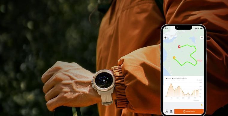 Смарт-годинник Mibro GS Explorer 48мм, 1.32", 466x466, AMOLED, BT 5.3, Dual-band GPS, 10 ATM, пісочно-білий (XPAW017D) [113708]