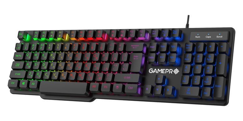 Клавіатура GamePro RGB Black (GK380) [607473]