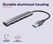Хаб Trust Halyx USB-A > 4xUSB-А 3.2, Алюміній, 0.1м, Сірий (24947_TRUST) [108808], фото 11