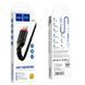 Кабель HOCO X59 USB to iP 2.4A, 1m, nylon, TPE connectors, Black (6931474744869) [804412], фото 2
