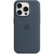 Чохол-накладка Apple Silicone Case with MagSafe для Apple iPhone 15 Pro Storm Blue (MT1D3) [614870], фото 3