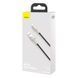 Кабель Baseus Cafule Metal USB - Lightning (M/M), 2.4A, 1 м Black (6953156202245) [604186], фото 3
