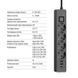 Фільтр живлення ColorWay 4 розетки, 3USB (2USB-A + 1 TYPE-C) (24W), 2м, Black (CW-CHE435PDB) [605278], фото 5