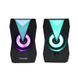 Акустична система 2.0 Microlab, 6Вт RGB Led USB чорна (B-22) [404761], фото 3