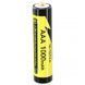 Акумулятор AAA 1000mAh, 1.2V NI-MH, rechargeable battery, LiitoKala, 1 pcs (Ni-10/AAA) [404816], фото 1