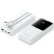 УМБ Vention 20000mAh 22.5W 3A,PD,QC 3.0,Micro-USB,USB-C,2xUSB-A,Built-in USB-C+Lightning Cables Whit (FHPW0) [402227], фото 2