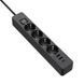 Фільтр живлення ColorWay 4 розетки, 3USB (2USB-A + 1 TYPE-C) (24W), 2м, Black (CW-CHE435PDB) [605278], фото 3