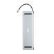 Хаб 2E USB-С > USB-A 2.0/2xUSB-A 3.0/2xUSB-C PD/2xHDMI/VGA/jack3.5/microSD/SD/Ethernet, 0.15м, сірий (2E-W2703) [114390], фото 5