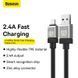 Кабель Baseus CoolPlay Series Fast Charging Cable USB to iP 2.4A 1m Black (CAKW000401) [802337], фото 9