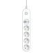 Фільтр живлення ColorWay 4 розетки, 4USB (Type-C PD20W + 3USB QC3.0) (45W), 2 м, White (CW-CHE44PDW) [619936], фото 10