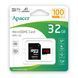 Карта пам`ятi MicroSDHC 32GB UHS-I Class 10 Apacer + SD adapter (AP32GMCSH10UB-R) [606992], фото 2