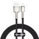 Кабель Baseus Cafule Metal USB - Lightning (M/M), 2.4A, 1 м Black (6953156202245) [604186], фото 1