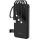 УМБ Dudao 10000mAh K11 10W USB-A,USB-C,microUSB, with USB-A/USB-C/Lightning/MicroUSB cables Black (6977196681853)