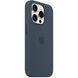 Чохол-накладка Apple Silicone Case with MagSafe для Apple iPhone 15 Pro Storm Blue (MT1D3) [614870], фото 5