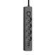 Фільтр живлення ColorWay 4 розетки, 3USB (2USB-A + 1 TYPE-C) (24W), 2м, Black (CW-CHE435PDB) [605278], фото 2