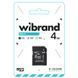 Карта пам'яті microSDHC Wibrand 4Gb class 4 (adapter SD) (WICDC4/4GB-A) [802832], фото 2