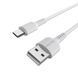 Кабель BOROFONE BX16 USB to Micro 2A, 1m, PVC, TPE connectors, White (6957531099482) [802397], фото 1