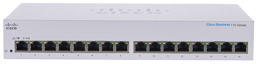 Cisco Комутатор CBS110 Unmanaged 16-port GE (CBS110-16T-EU)