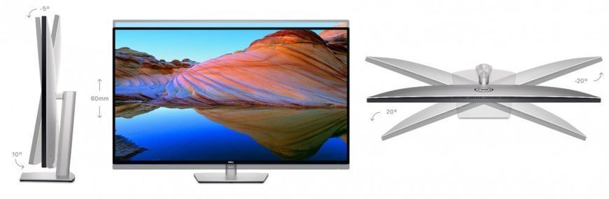 Монітор DELL 43" U4323QE 2xHDMI, 2xDP, USB-C, RJ-45, MM, IPS, 3840x2160, sRGB 95%, HAS (210-BFIS) [100830]