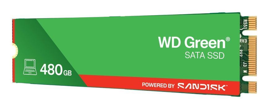 Твердотільний запам&rsquo;ятовувальний пристрій накопичувач (SSD) SATA M.2 480GB 6GB/S GREEN SANDISK (WDS480G3G0B) [501457]