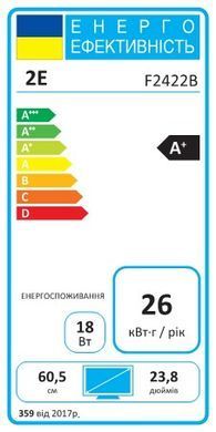 Монітор 2E 23.8" F2422B D-Sub, HDMI, IPS, 75Hz (2E-F2422B-01.UA) [100826]