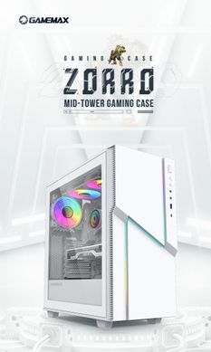 Корпус для ПК GAMEMAX (ZORRO COC White) [303358]
