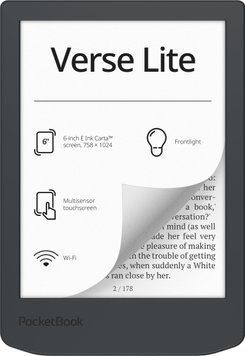 Електронна книжка PocketBook Verse Lite (PB619), Midnight Grey (PB619-T-WW) [405787]