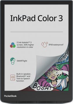 Електронна книжка PocketBook InkPad Color 3 (PB743K3), IPX8, Stormy Sea (PB743K3-1-CIS) [401517]