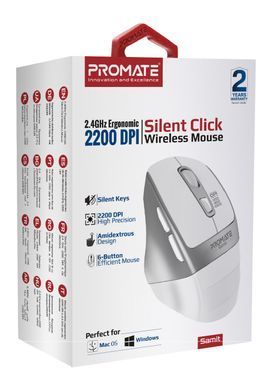 Миша бездротова Promate Samit White (samit.white) [606594]