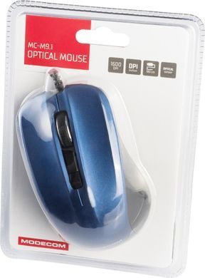Мишка Modecom MC-M9.1, 4кн., 1600dpi, чорно-синя (M-MC-00M9.1-140) [401163]