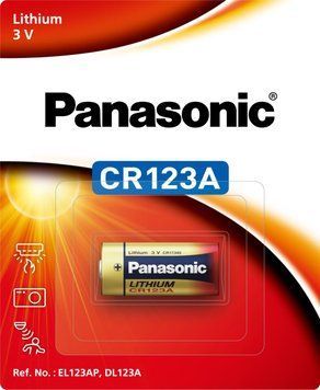 Батарейка Panasonic літієва CR123 блістер, 1 шт. (CR-123AW/1BE) [115325]