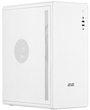 Корпус 2E Credo V500W без БЖ, 1xUSB3.0, 1х USB 2.0, 1xUSB Type-C, 1x120мм, VGA 310мм, ATX, білий (2E-V500W) [110116]