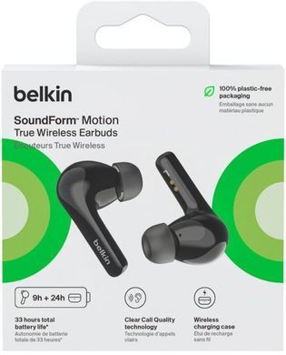 Навушники TWS Belkin Soundform Motion True Wireless, чорний (AUC010BTBK) [107482]